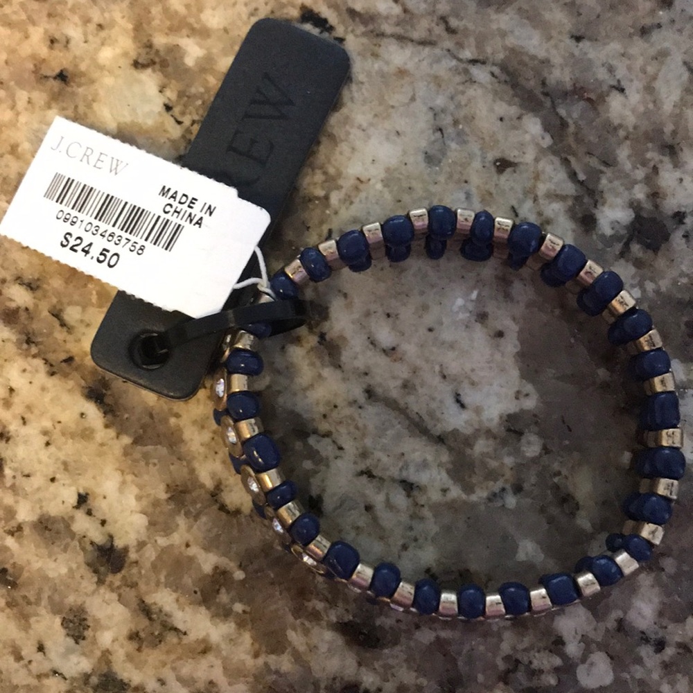 Navy and gold bracelet